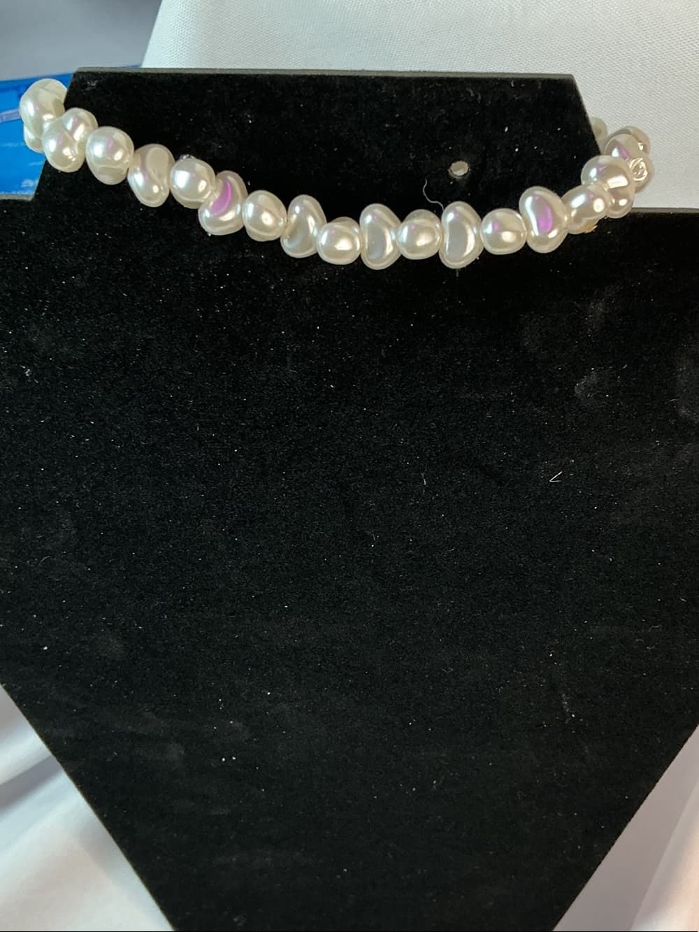 ★ Faux Pearl Choker Necklace Elegant Coquette Cottagecore Jewelry - Thumbnail 3