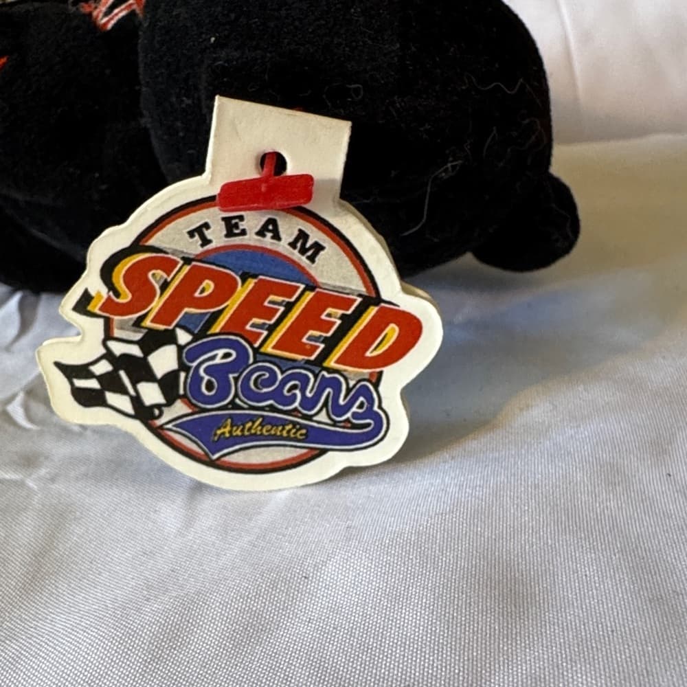 Team Speed Bears Black Plush Toy.