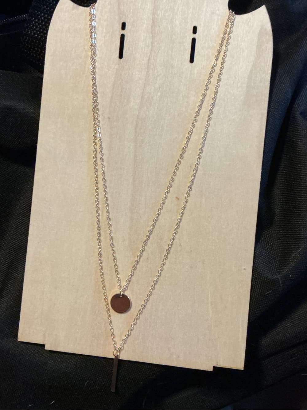 Minimal Layered Silver Pendant Necklace - Women Jewelry