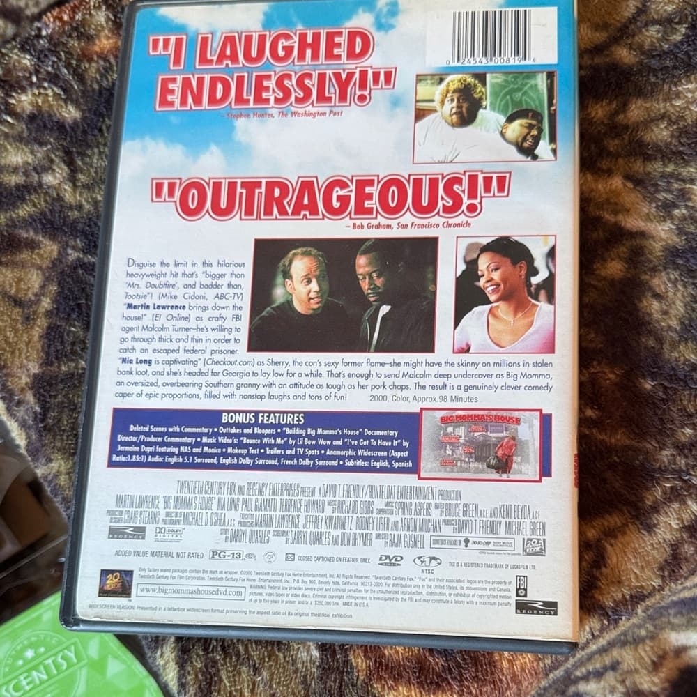 ★ Big Momma's House DVD Martin Lawrence Comedy Movie Special Edition - Thumbnail 2