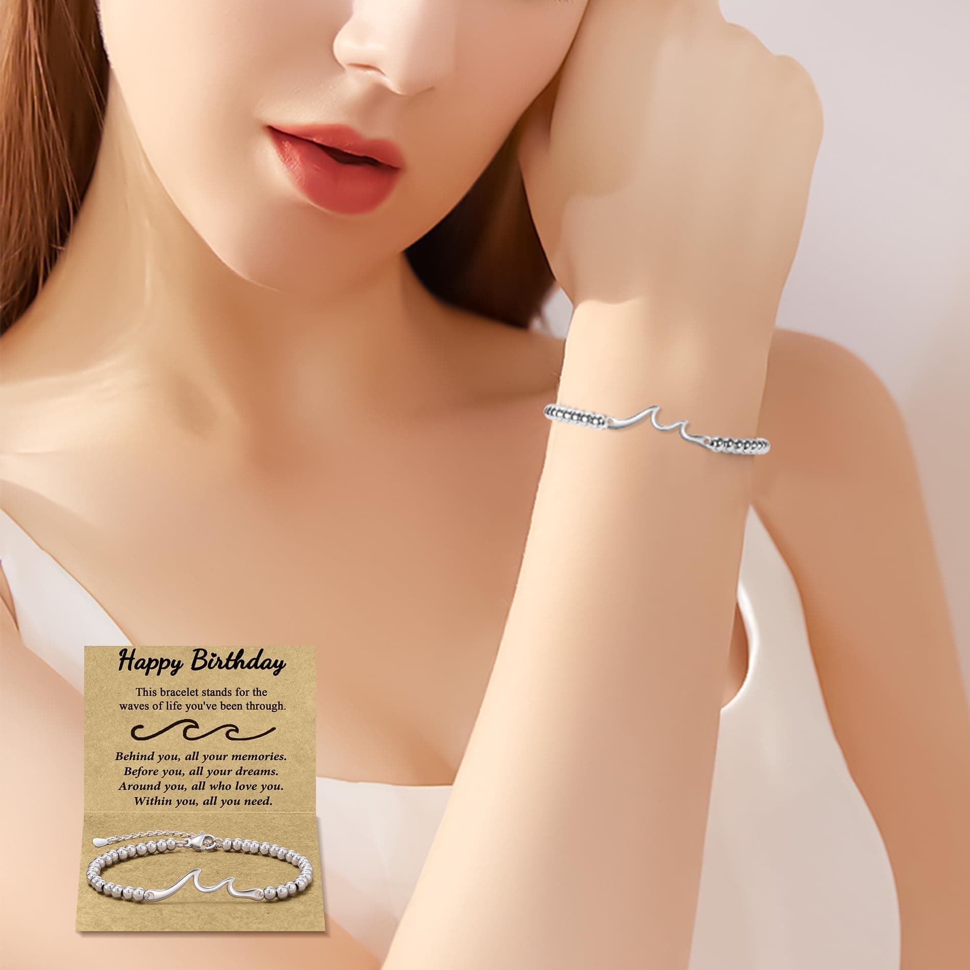 Birthday Gifts for Women, Unique Happy Birthday Gift Basket, Self Care Gift Care - Thumbnail 8