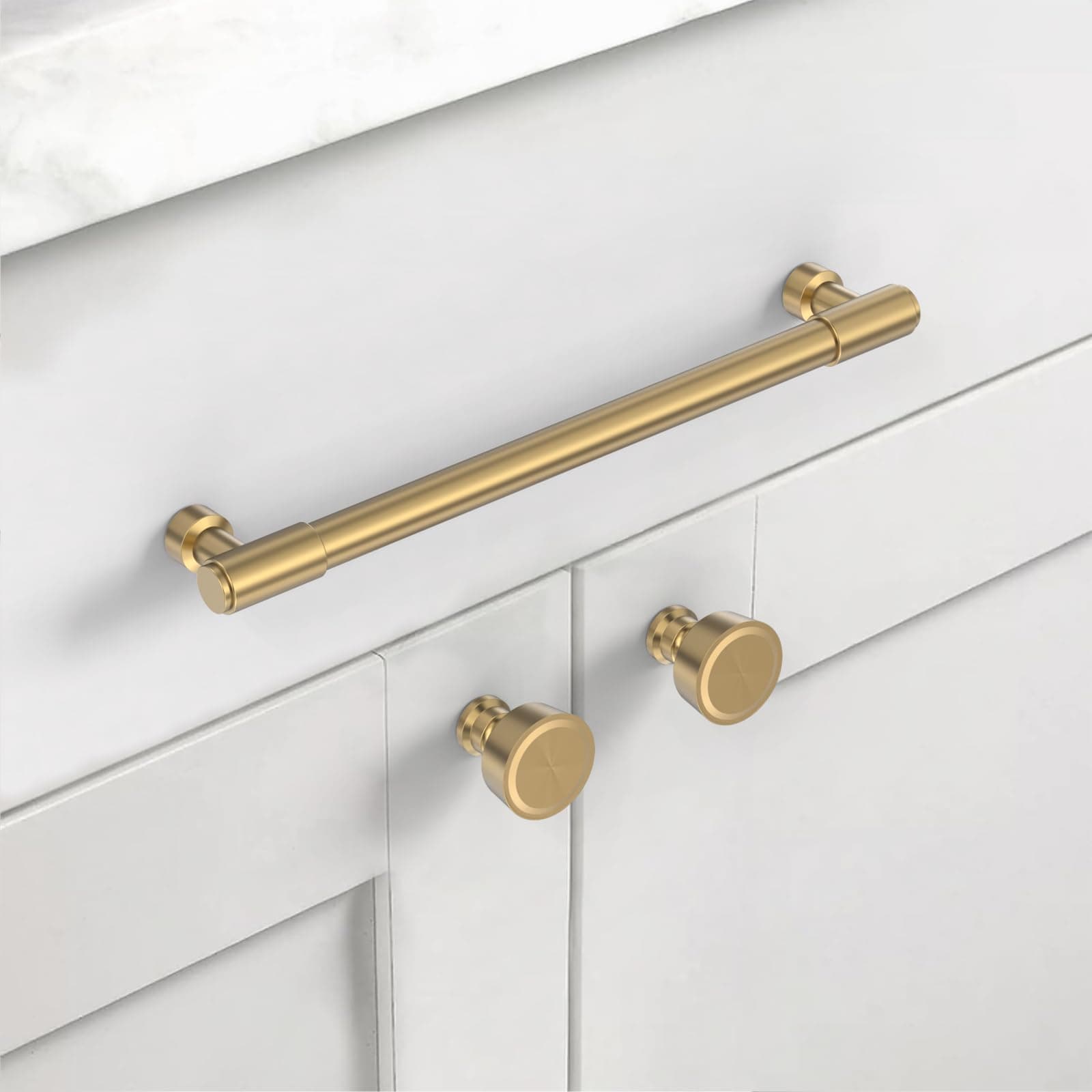Asidrama 10 Pack 7.5 Inch(192mm) Champagne Bronze Kitchen Cabinet Handles, Cabin - Thumbnail 3