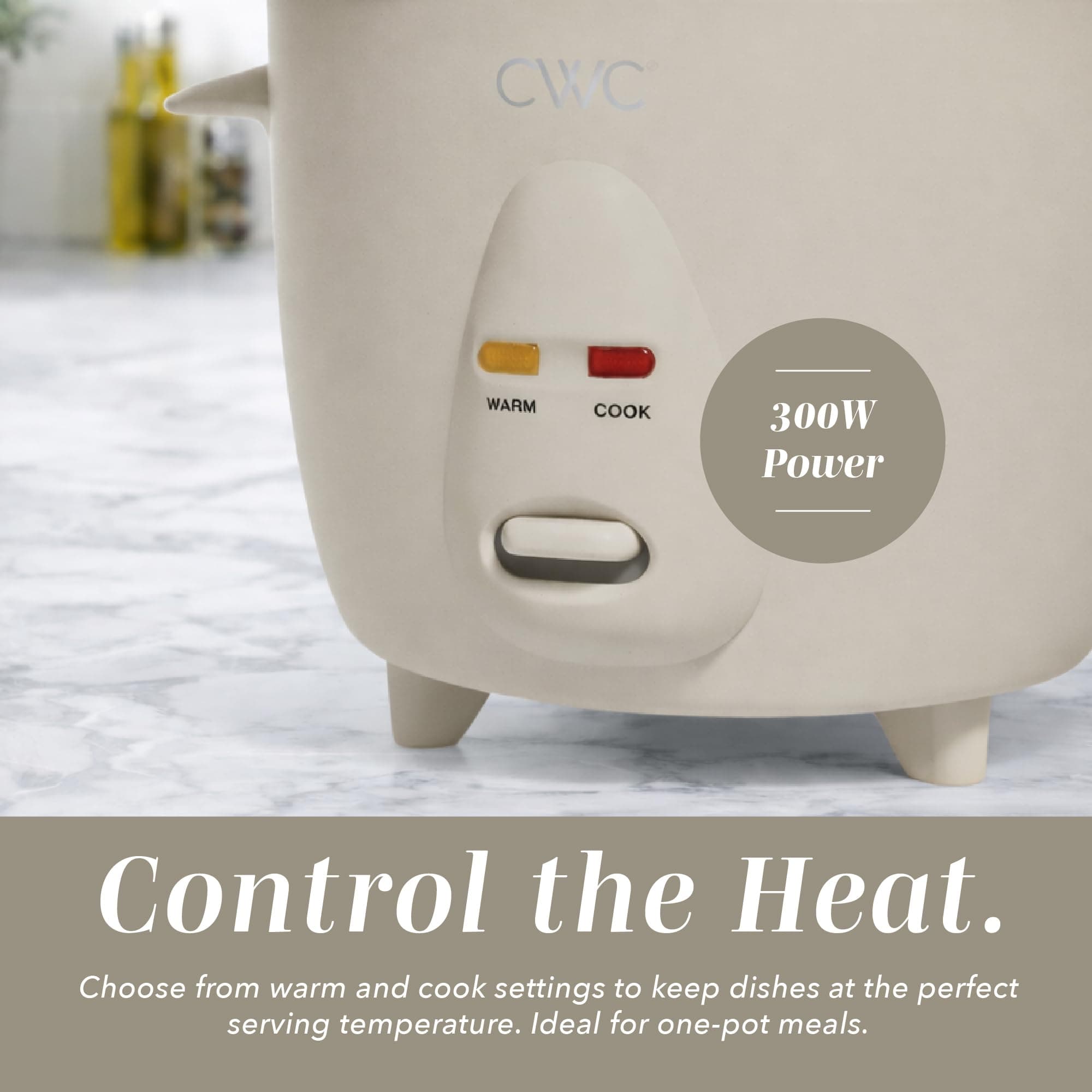 COOK WITH COLOR 6 Cup Rice Cooker 300W - Effortless Cooking and Perfectly, Cooks - Thumbnail 5