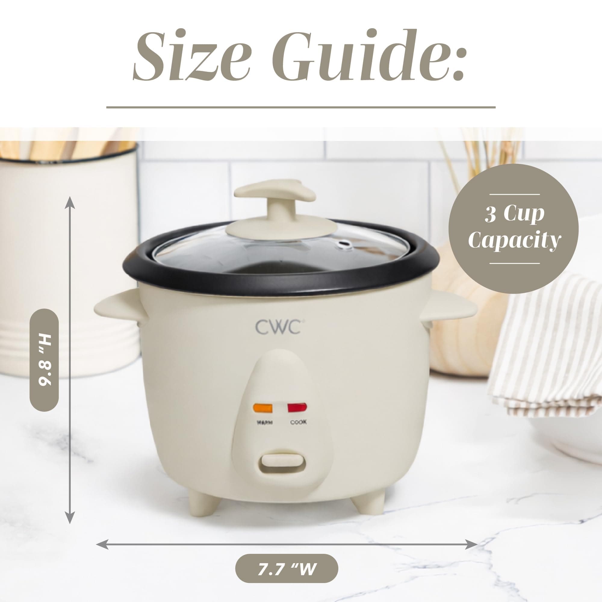 COOK WITH COLOR 6 Cup Rice Cooker 300W - Effortless Cooking and Perfectly, Cooks - Thumbnail 3