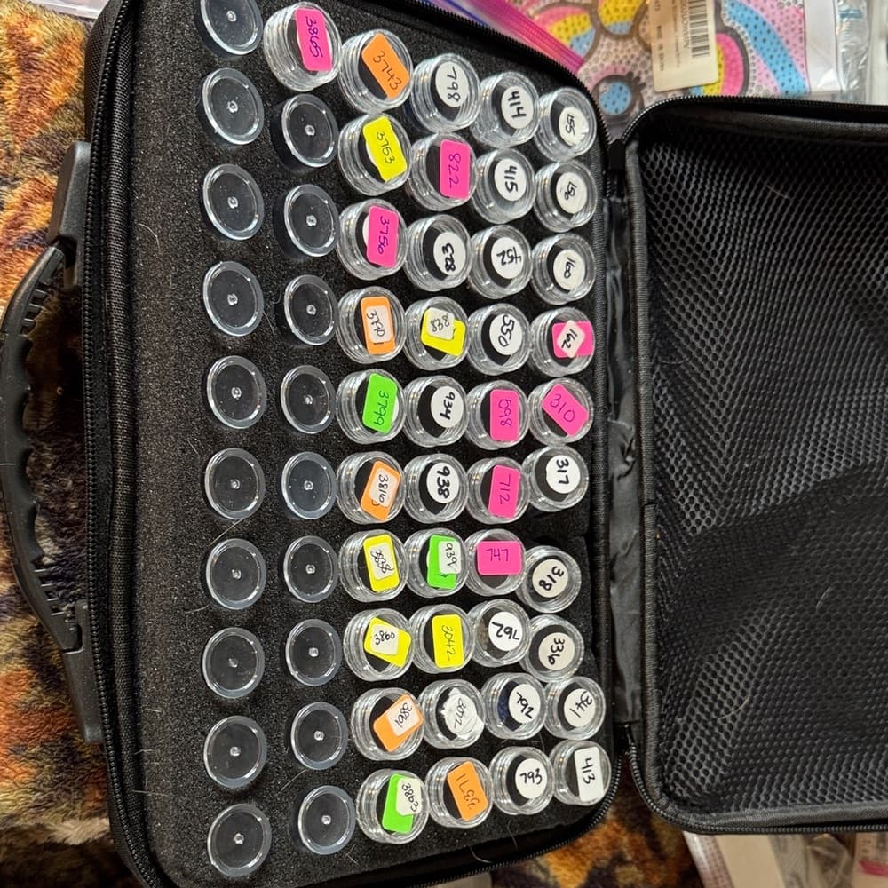 ★ Bead Organizer Storage Case Craft Supply Carrying Case Multi Compartment - Thumbnail 4