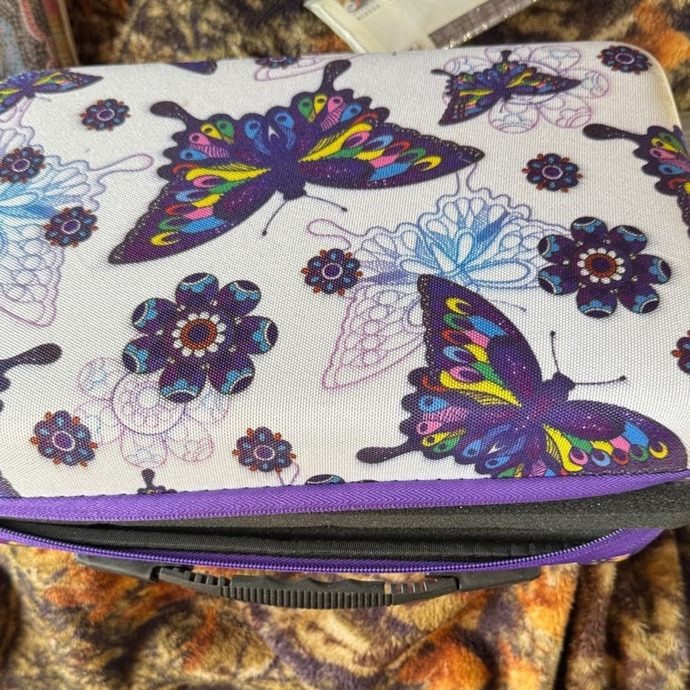 ★ Diamond Painting Storage Case 60 Bottle Organizer Butterfly Carrying Case