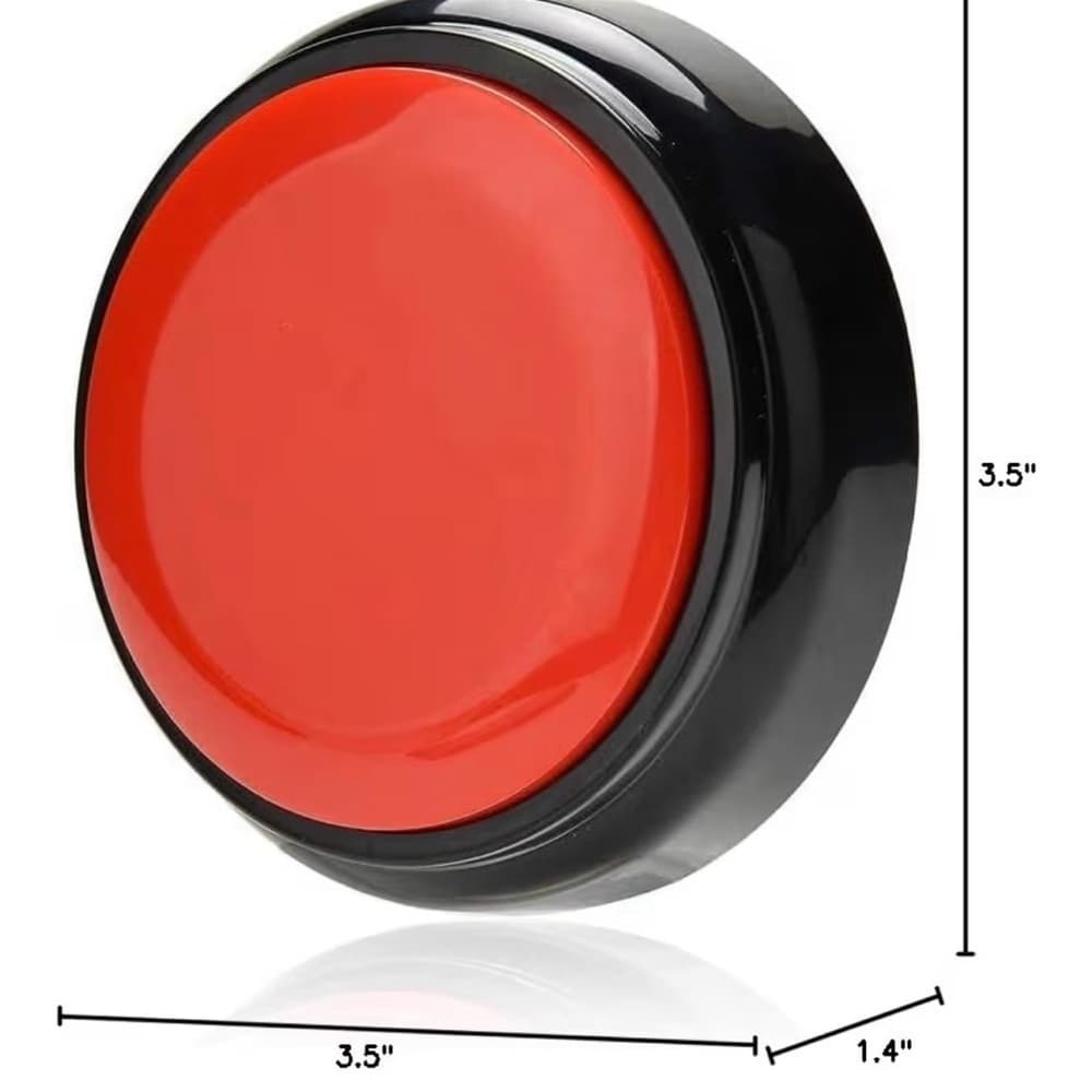 ★ Recordable Voice Message Button Sound Buzzer Talking Answer Button - Thumbnail 3