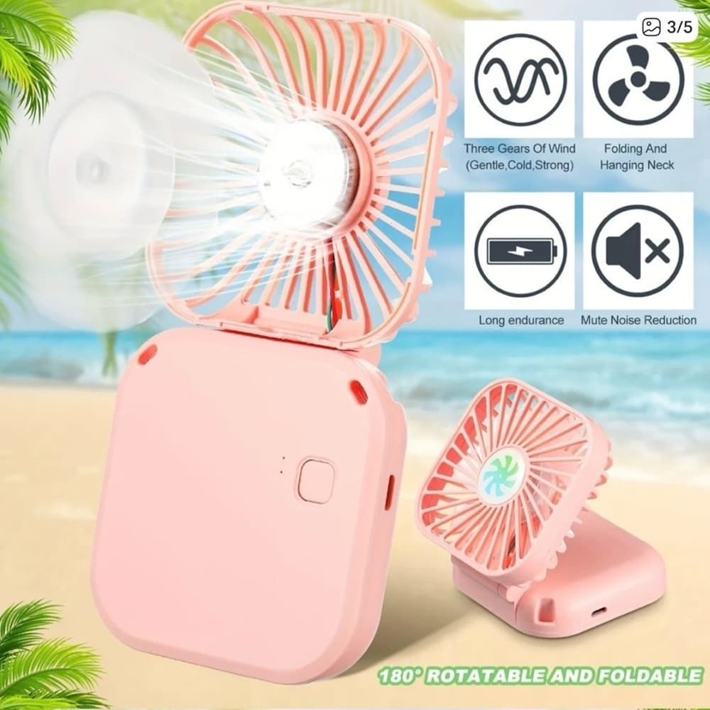 Stay cool anywhere! This compact fan is the perfect summer must-have. - Thumbnail 2