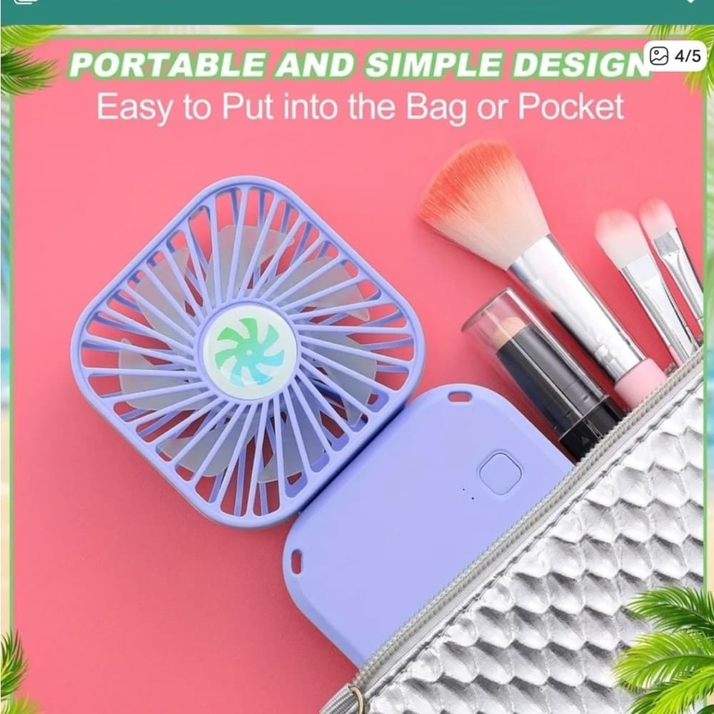 Stay cool anywhere! This compact fan is the perfect summer must-have. - Thumbnail 3