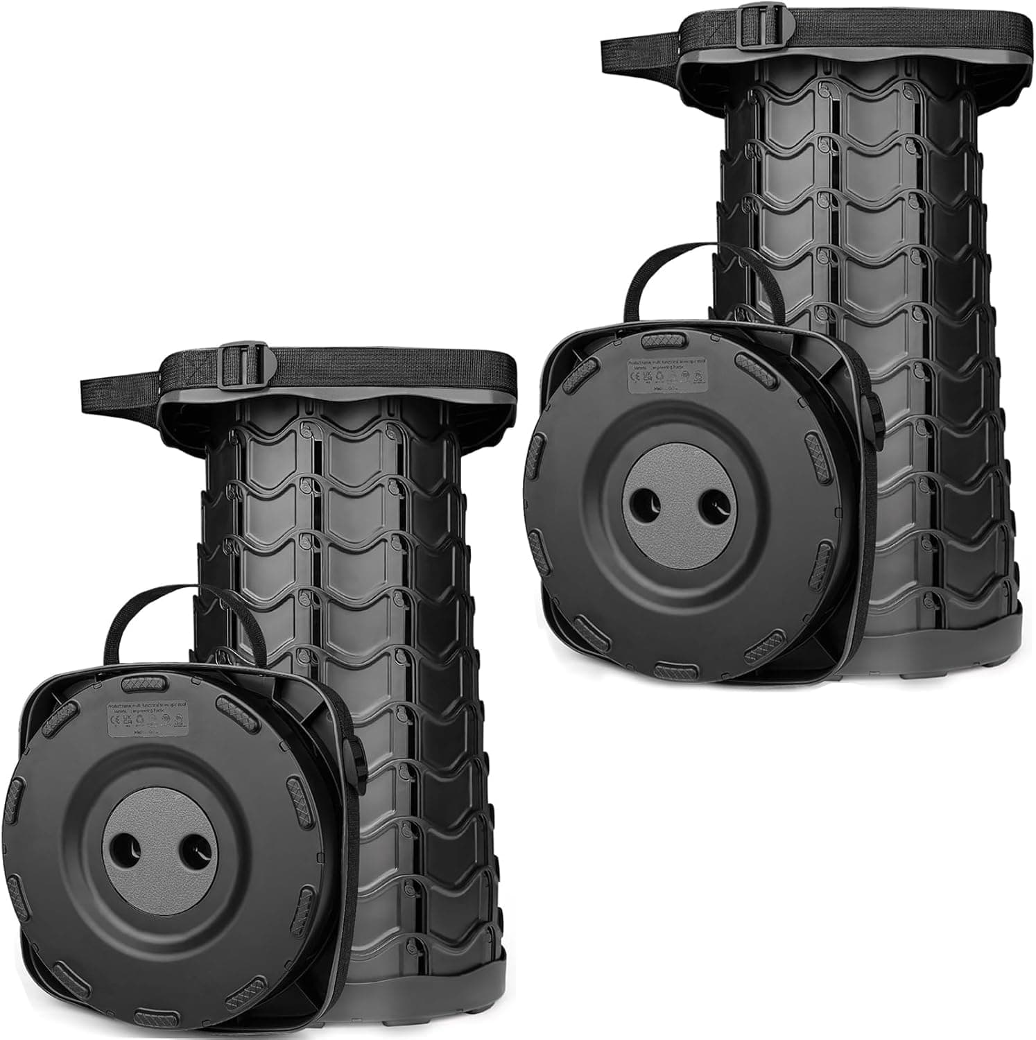 2 Pack Collapsible Stool, 400lbs Max Weight, Lightweight But Sturdy, Portable Re