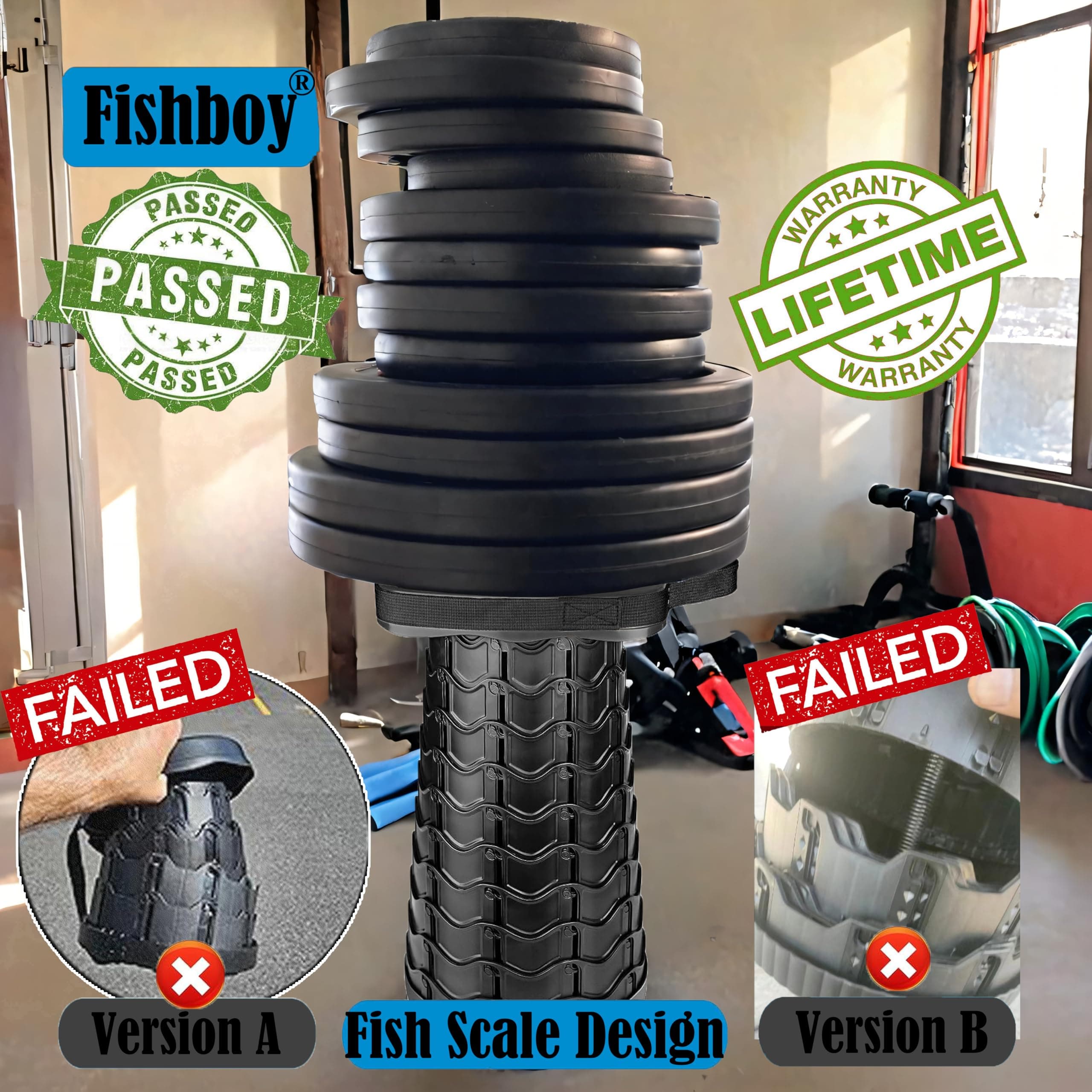 2 Pack Collapsible Stool, 400lbs Max Weight, Lightweight But Sturdy, Portable Re - Thumbnail 6