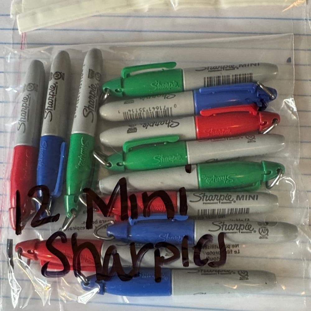 Mini Permanent Markers - Assorted Colors