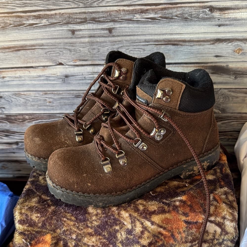 Men's Brown Hiking Boots - Thumbnail 5