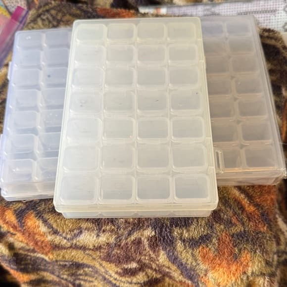 ★ Clear Plastic Craft Storage Organizer Box Bead Diamond Art Container - Thumbnail 6