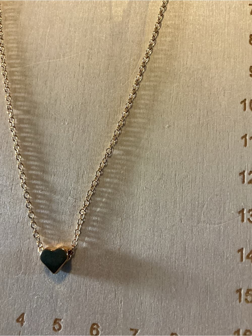 ★ Dainty Gold Tone Heart Pendant Necklace Minimalist Love Charm - Thumbnail 3