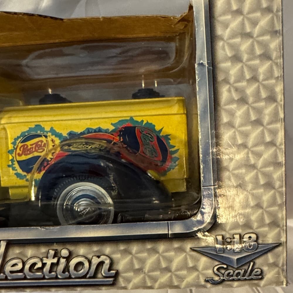 Pepsi Vintage Yellow Toy Truck - Thumbnail 4