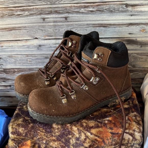 Men's Brown Hiking Boots - Thumbnail 6