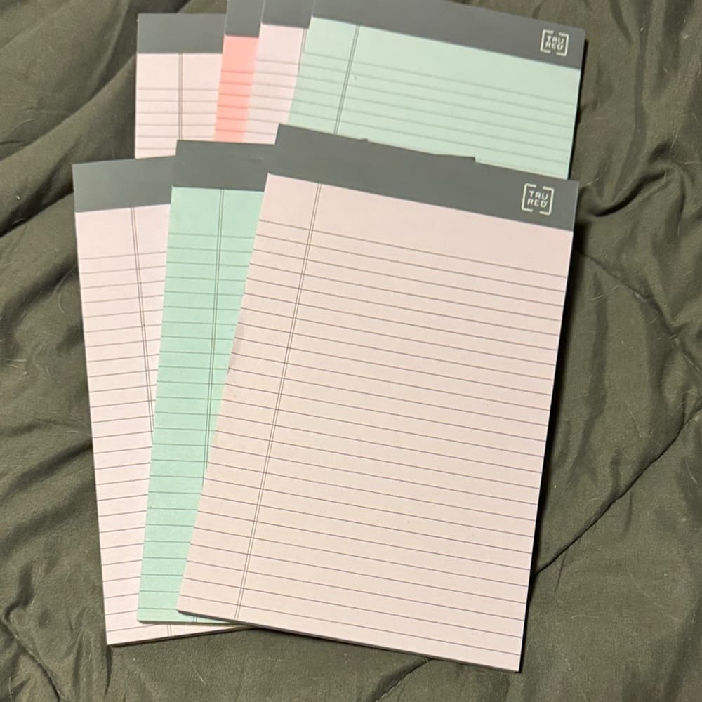 ★ Tru Red Legal Pads Assorted Colors Lined Writing Notepads Set of 8 - Thumbnail 4