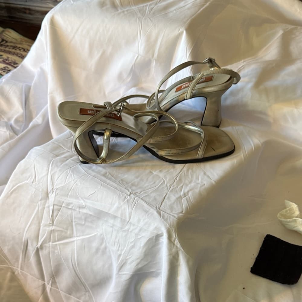 Unlisted Women's Strappy Cream Heels - Thumbnail 3