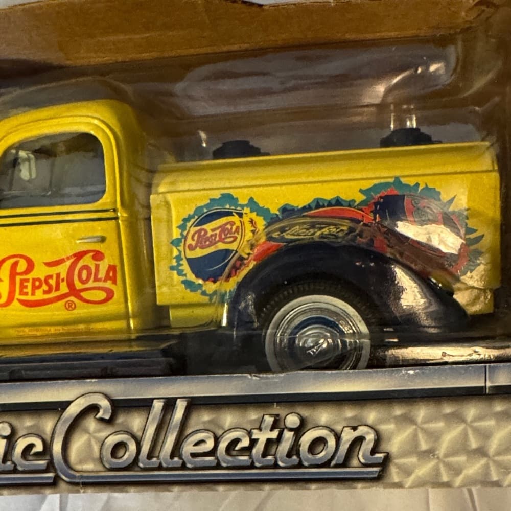 Pepsi Vintage Yellow Toy Truck - Thumbnail 3
