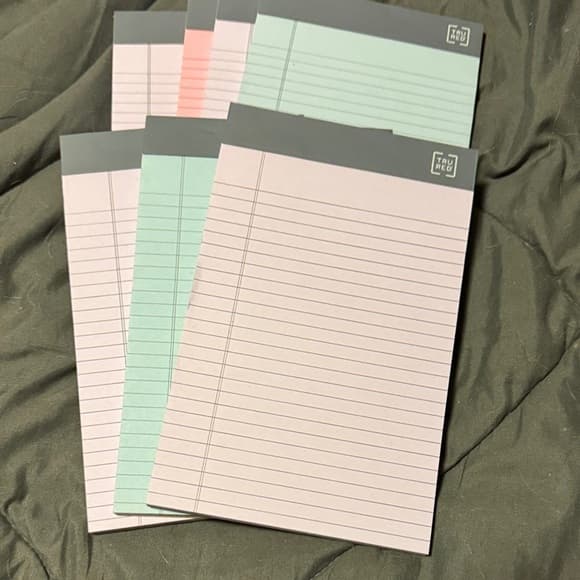 ★ Tru Red Legal Pads Assorted Colors Lined Writing Notepads Set of 8 - Thumbnail 5
