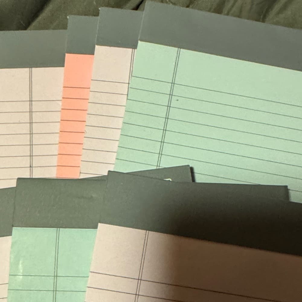 ★ Tru Red Legal Pads Assorted Colors Lined Writing Notepads Set of 8 - Thumbnail 3