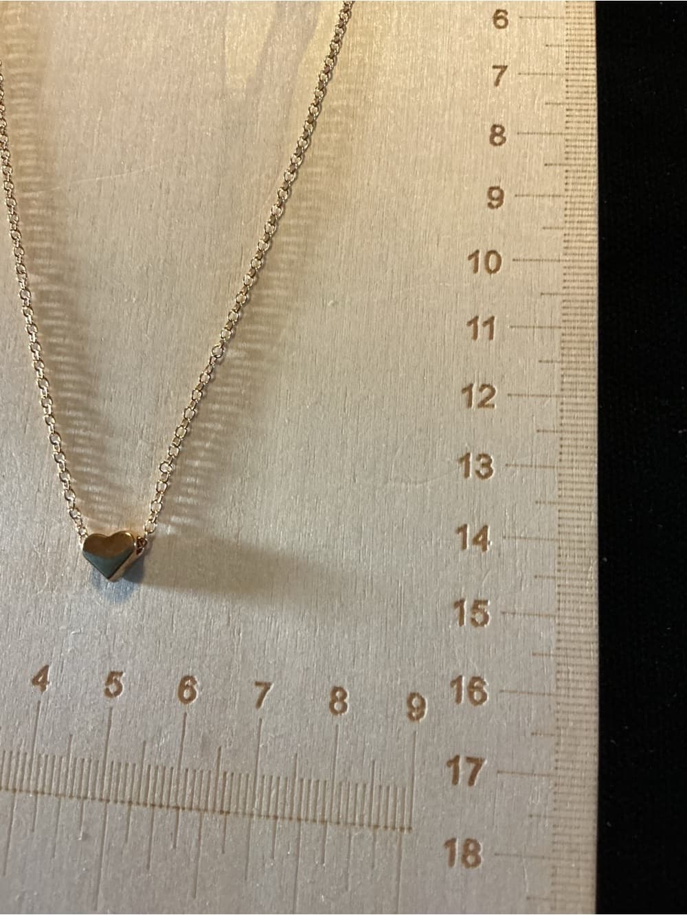 ★ Dainty Gold Tone Heart Pendant Necklace Minimalist Love Charm - Thumbnail 4