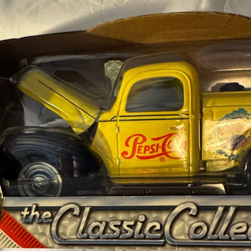 Pepsi Vintage Yellow Toy Truck - Thumbnail 2