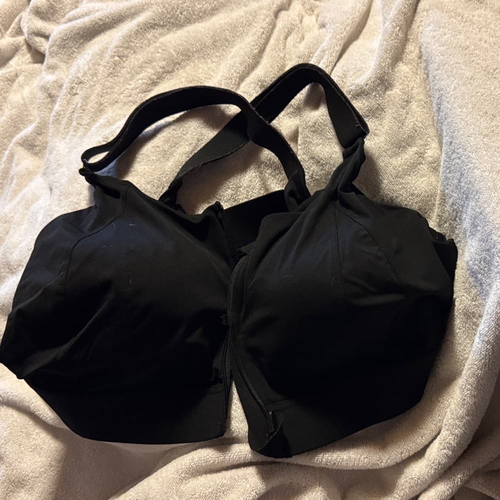 ★ Black Adjustable Strap Bra Wireless Comfort Support 4XL - Thumbnail 3