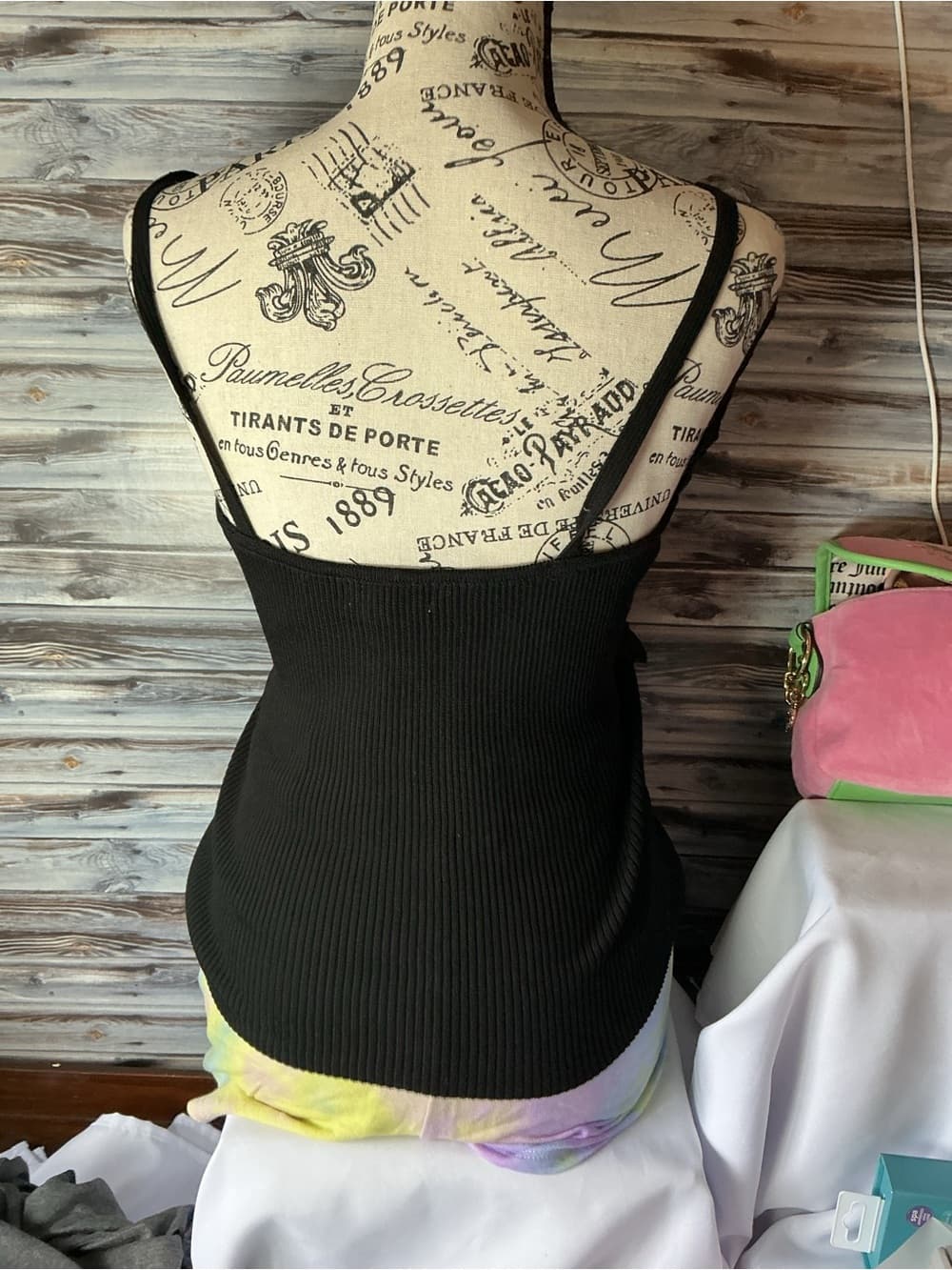 ★ Easel Ribbed Ruffle Cami Tank Floral Rosette Boho Boutique - Thumbnail 4