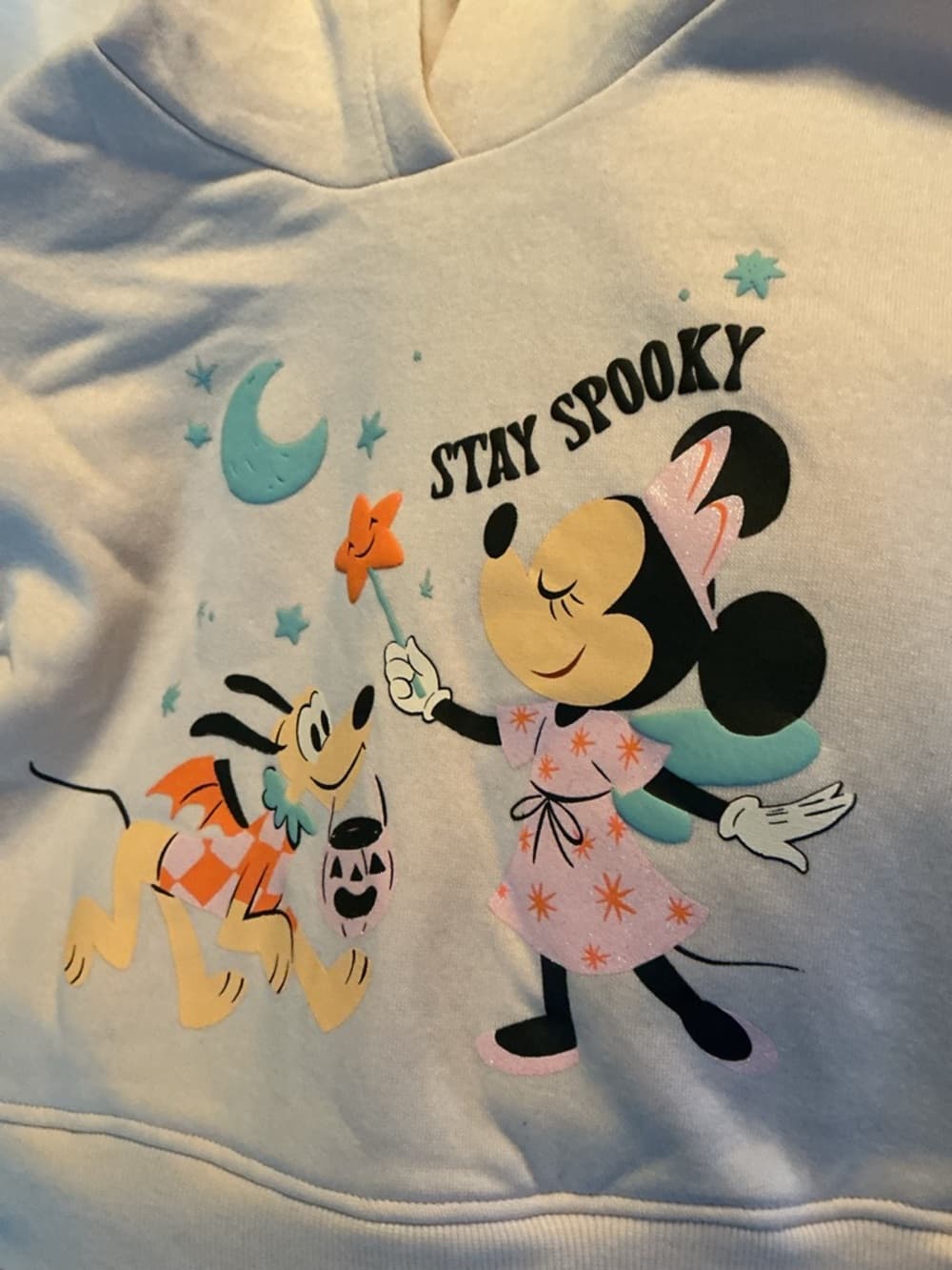 ★ NWT Disney Minnie Mouse Halloween Hoodie Tutu Set Ears Girls XS - Thumbnail 4