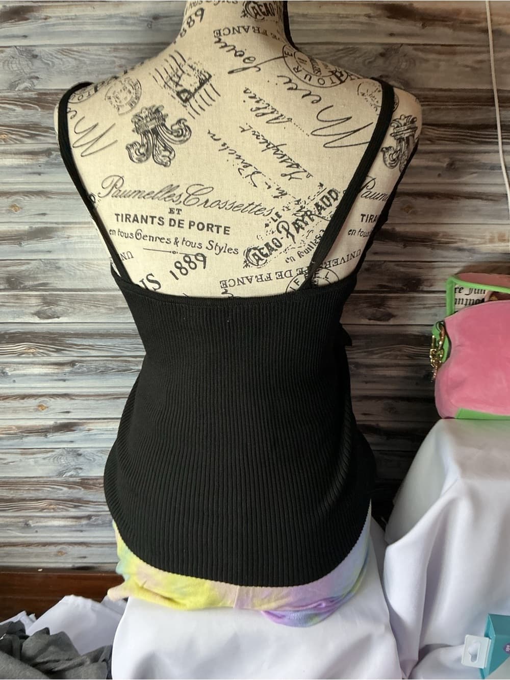★ Easel Ribbed Ruffle Cami Tank Floral Rosette Boho Boutique - Thumbnail 5