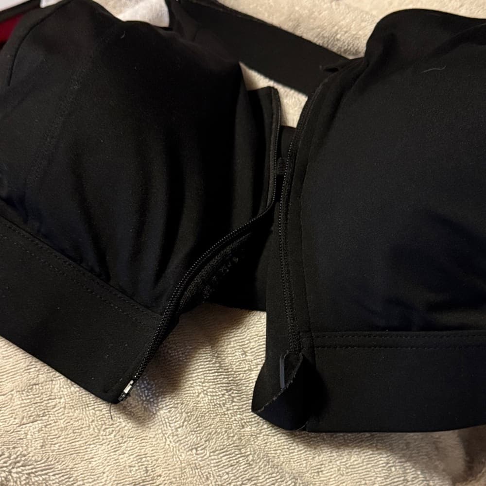 ★ Black Adjustable Strap Bra Wireless Comfort Support 4XL - Thumbnail 2