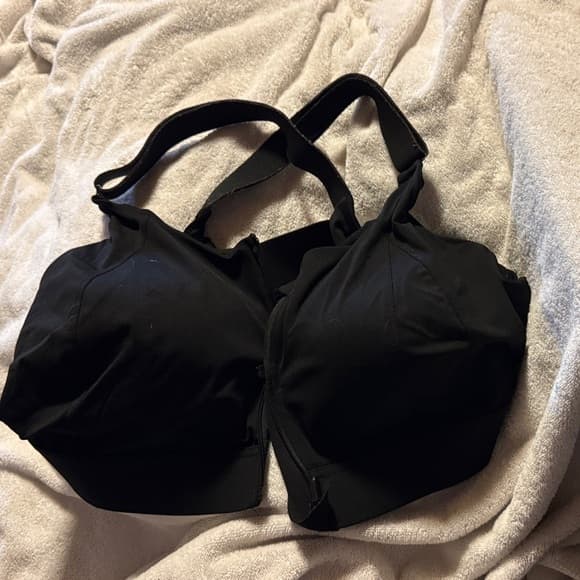 ★ Black Adjustable Strap Bra Wireless Comfort Support 4XL - Thumbnail 4