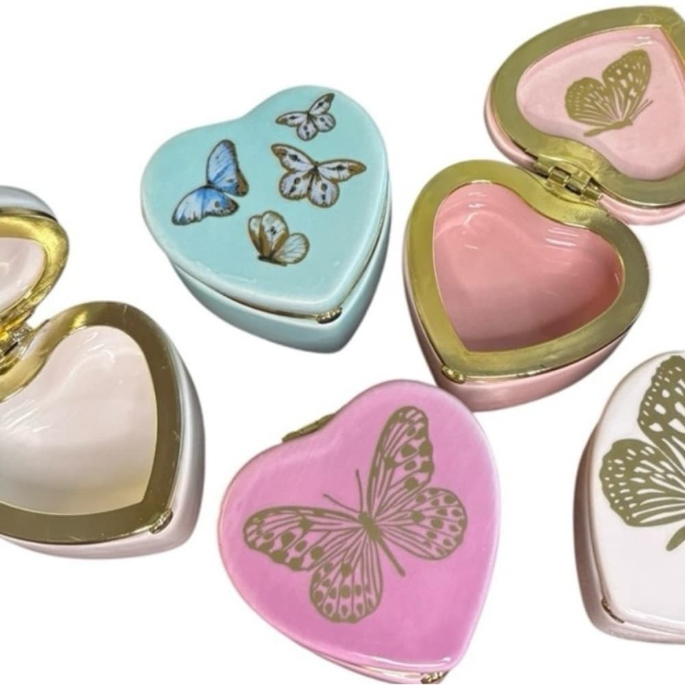 ★ Butterfly Heart Jewelry Trinket Box Set | Gift Boxes Decor - Thumbnail 8