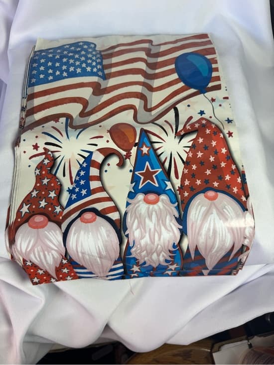 ★ Patriotic Gnome Poly Mailers 10x13 Shipping Bags Fourth of July Pack - Thumbnail 3