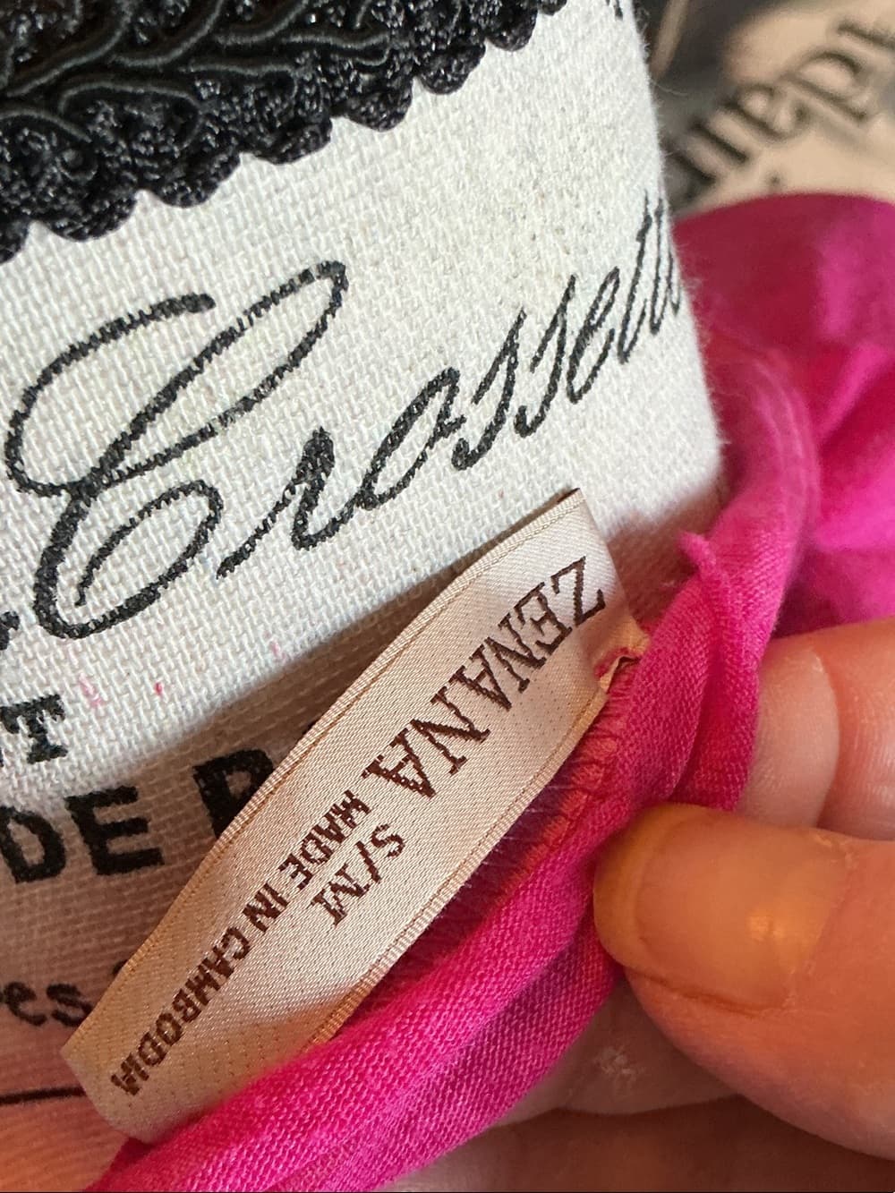 ⭐ Zenana Signature Hot Pink Burnout Oversized Pocket Tee Plus Size - Thumbnail 3