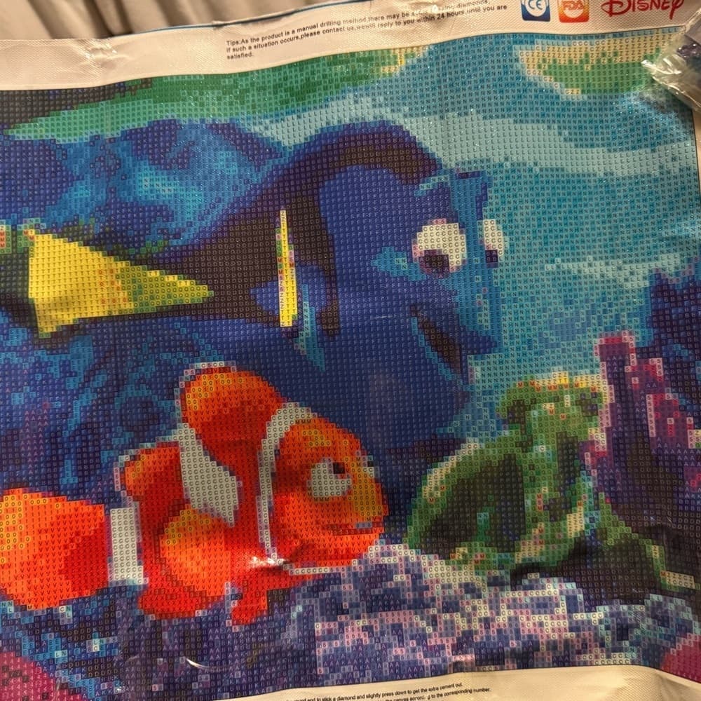 ★ Finding Nemo Inspired Diamond Art Painting Ocean Fish Wall Decor - Thumbnail 5
