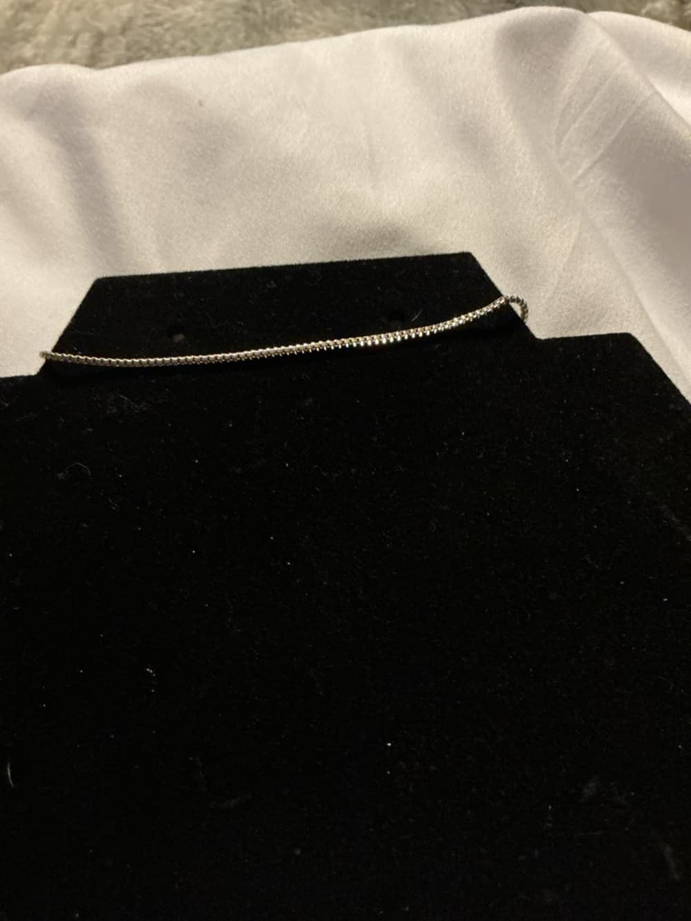 Silver Bead Chain Bracelet Simple Everyday - Thumbnail 3