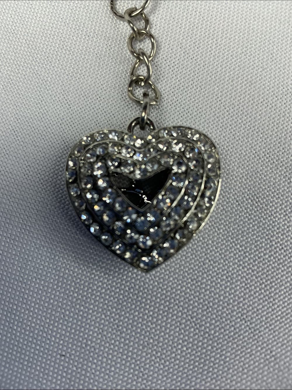 ⭐ Black Crystal Teddy Bear Keychain Cute Glam Y2K Purse Charm Accessory - Thumbnail 2