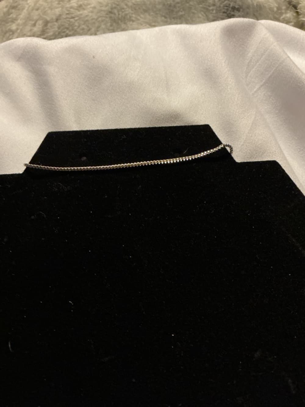 Silver Bead Chain Bracelet Simple Everyday - Thumbnail 4