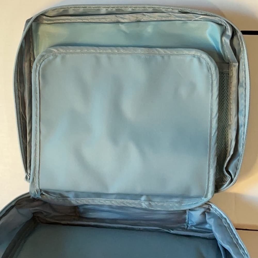 ⭐ Floral Hanging Travel Toiletry Bag Cosmetic Organizer Makeup Case - Thumbnail 4