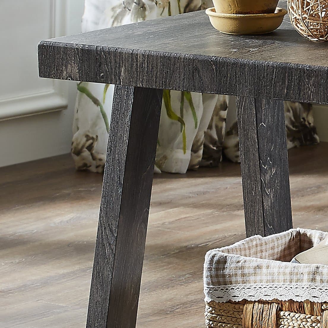 Roundhill Furniture Athens Contemporary Replicated Wood Shelf End Table In