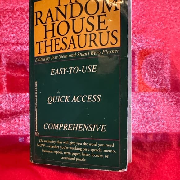 ★ Vintage Random House Thesaurus Pocket Reference Book 1984 Edition - Thumbnail 6