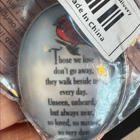★ Cardinal Memorial Pocket Stone Sympathy Gift Remembrance Keepsake - Thumbnail 4