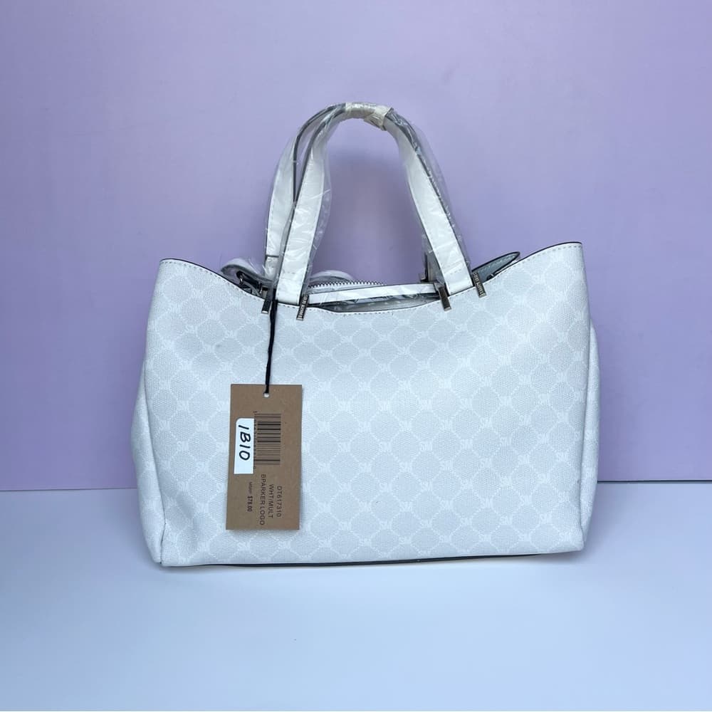 ⭐ Steve Madden White Tote Bag Set 3 Piece Crossbody Pouch NWT - Thumbnail 4