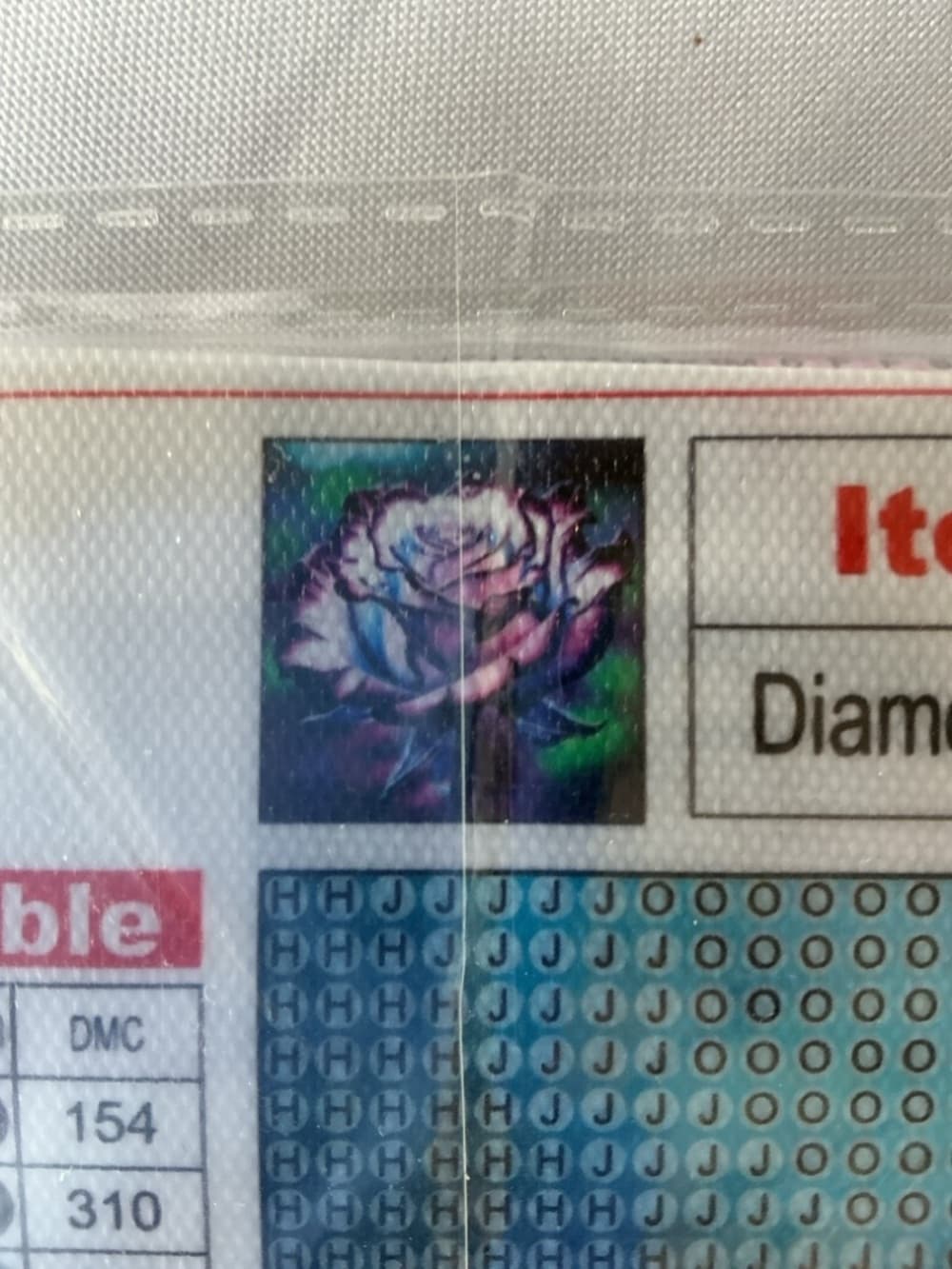 ★ Purple Rose Diamond Painting Kit Full Drill DIY Floral Art Craft