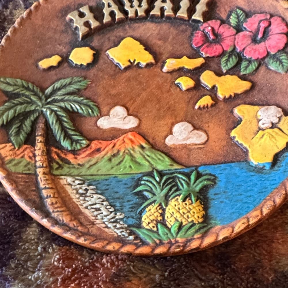 ★ Hawaii Souvenir Wall Plaque Hawaiian Islands Tropical Island Decor - Thumbnail 3