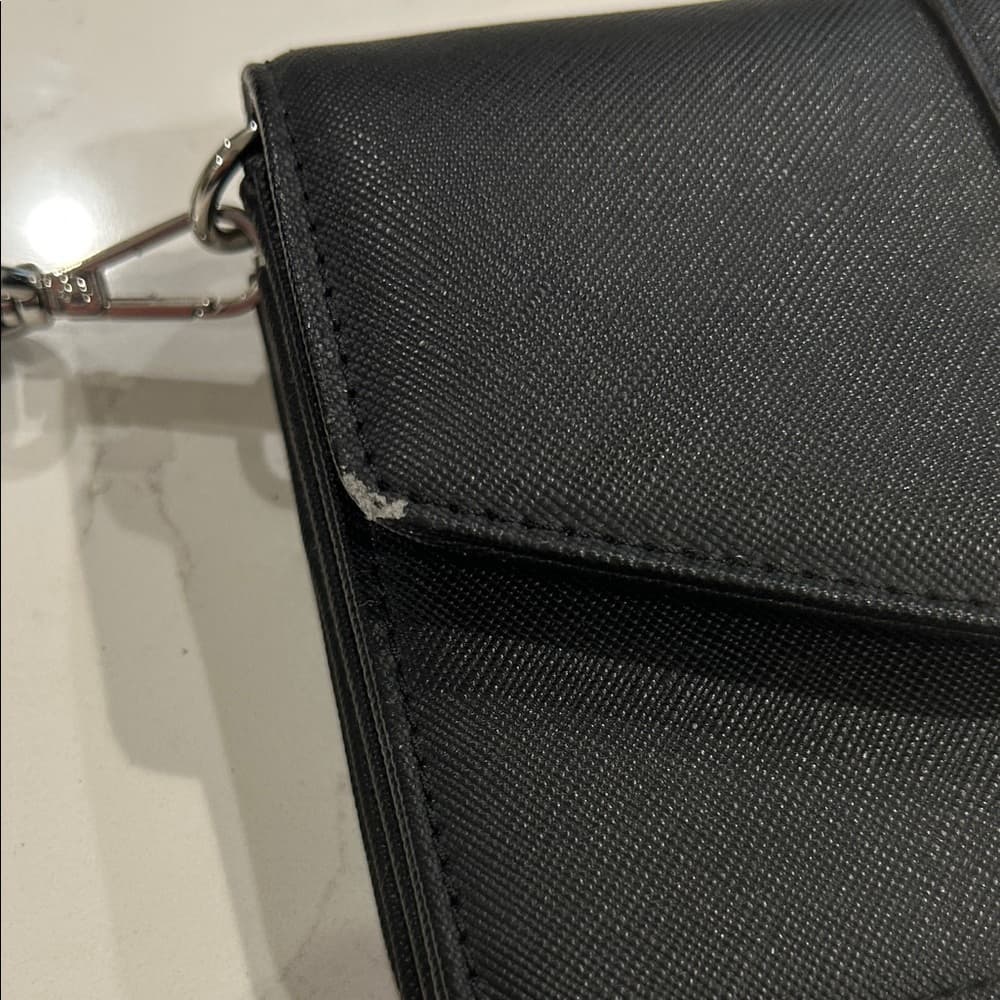 ⭐ Dana Buchman Black Wristlet Wallet Clutch Organizer Phone Case Purse - Thumbnail 8
