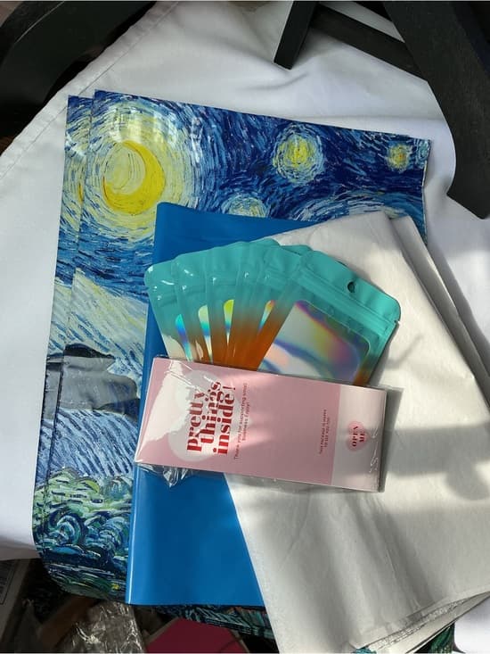 ⭐️ Starry Night Shipping Bundle Poly Mailers Bags Thank You Cards Set - Thumbnail 5